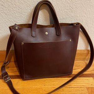 Portland Leather Mini Crossbody Tote